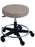UMF Medical Ultra Comfort Stool Threaded Stem Height Adjustment 2 Inch Twin Wheel Carpet Casters Steel Blue - 6769ST