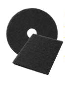 Saalfeld Redistribution Reliable Brand Hard Floor Stripping Pad 19 Inch Diameter Black Polyester - V02056