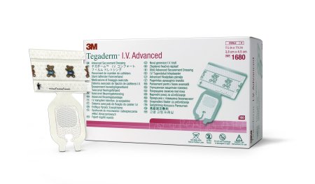 3M Tegaderm - I.V. Dressing Film 1-1/2 X 1-3/4 Inch Sterile - 1680
