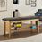 Clinton Industries ETA Classic Series H-Brace Treatment Table with Shelving Fixed Height 400 Lbs. - 1030-27-3SB-1NT