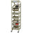 Harloff Mobile Wire Cart Rack Painted Steel 19 X 24.75 X 77.5 Inch Sand - OS7618-1COL