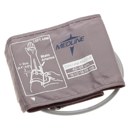 Medline - Blood Pressure Cuff Adult Arm X - Large Cuff 42 - 48 cm Nylon Cuff - MDS9973