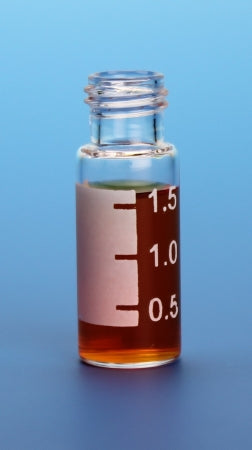 Quasar Instruments LLC VIAL, GLASS W/WHT GRAD SPOT 9MM THREAD CLR (100/PK 10/CS) - 5835-32009E-1232