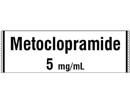 Shamrock Scientific Shamrock Pre-Printed Label Anesthesia Label Metoclopramide / 5 mg/mL White 1/2 X 500 Inch - SA-3249