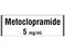 Shamrock - Drug Label Anesthesia Label Metoclopramide / 5 mg/mL White 1/2 X 1 Inch - SA-3249
