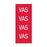 Key Surgical Key Surgical ID Sheet Tape Chart Tab VAS Red 8-1/2 X 11 Inch - T-617-04