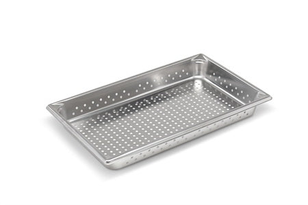Polar Ware Super Pan V Instrument Tray Perforated Half Size Stainless Steel 10.375 X 12.75 Inch - 30213