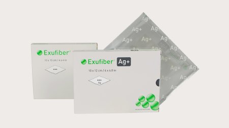 Exufiber Ag+ - Silver Gelling Fiber Dressing 8 X 12 Inch Rectangle Sterile - 603424