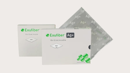 Molnlycke Exufiber Ag+ Gelling Fiber Dressing with Silver 0.8 X 17.7 Inch Ribbon Sterile - 603420