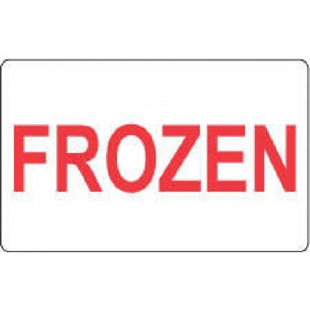Precision Dynamics - Pre-Printed Label Laboratory Use White Paper Frozen Red Temperature Control 2 X 4 Inch - 59715226