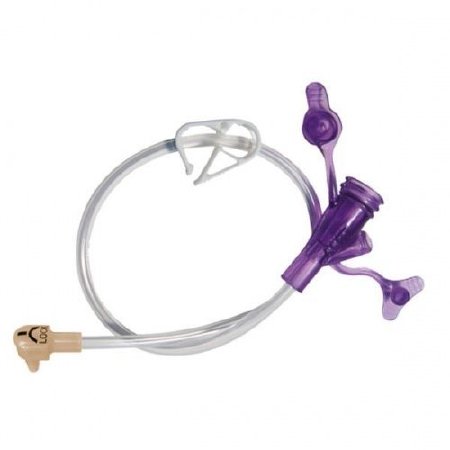 Applied Medical Technologies ENFit Right Angle Connector with Y-Port Adapter 24 Inch, Clear - 8-2422-ISOSAF