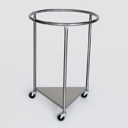 Mid Central Medical - Hamper Stand Rolling Round Opening Open Top Without Lid - MCM2000