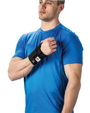 Swede-O Reflex - Wrist Support Open Palm Elastic / Nylon / Polyester / Polyethylene Right Hand Black Large - WST-6800-R-LG