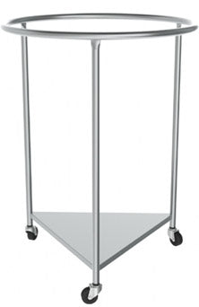 Mac Medical - Hamper Stand Rolling Round Opening Open Top Without Lid - LH2001
