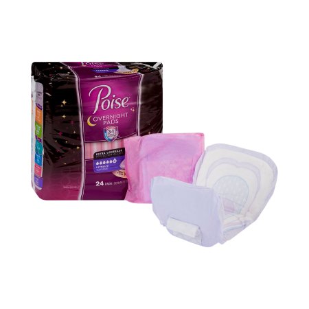 Poise - Bladder Control Pad 16.2 Inch Length Heavy Absorbency Absorb-Loc Core One Size Fits Most Adult Female Disposable - 46995
