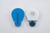 Welch Allyn Blue Max EKG Snap Electrode Monitoring Non-Radiolucent 100 per Pack - 015-0630-50