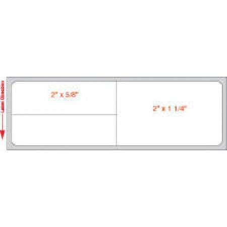 Precision Dynamics Meditech Pre-Printed Label Auxiliary Label P.R.N. White 1-1/4 X 4 Inch - LDWHP64