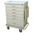 Harloff Classic Line Medication Cart 22 X 32 X 42.5 Inch 6 Drawers Beige - D50-6K