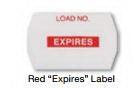 SPS Medical Supply Pre-Printed Label Communication Fill In LOAD NO./EXPIRES Red 4 X 6.5 Inch - UREL-012