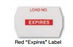 SPS Medical Supply Pre-Printed Label Communication Fill In LOAD NO./EXPIRES Red 4 X 6.5 Inch - UREL-012
