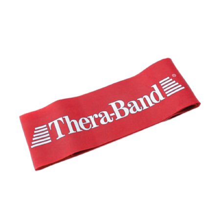 Fabrication Enterprises Thera-Band Exercise Resistance Band Loop Red 3 X 12 Inch Medium Resistance - 15615