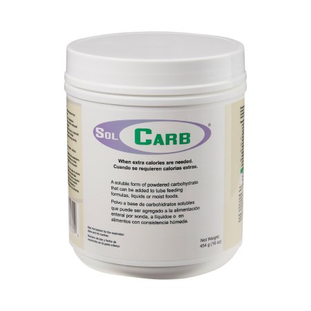 SolCarb - Oral Supplement / Tube Feeding Formula Unflavored Powder 16 oz. Jar - 7001-N