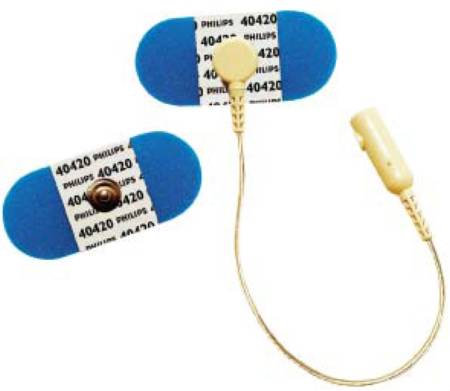 Philips - ECG Snap Electrode Resting Foam Backing 30 per Pack - Philips Healthcare - 989803101301