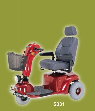 Merits Health Products 3 Wheel Electric Scooter Pioneer 9 3 Wheel Red - S331-ARMU