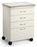 Midmark Mobile Treatment Cabinet 18 X 27 X 33 Inch 4 Drawers Henna - 41B.803.KCN