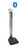 Health O Meter Health O Meter Plaform Scale w Height Rod Digital LCD Display 600 lbs. / 272 kg AC Adapter / Battery Operated - ELEVATE-BT