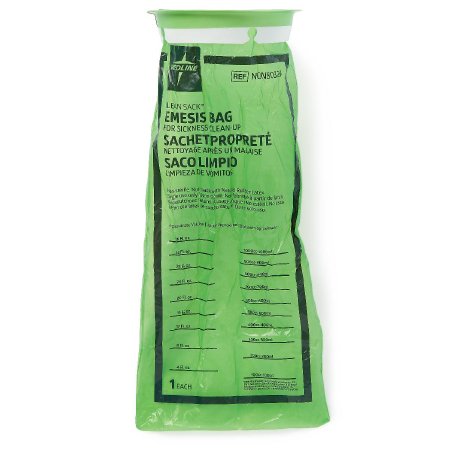 Clean Sack - Emesis Bag 36 oz. Green - Medline - NON80329