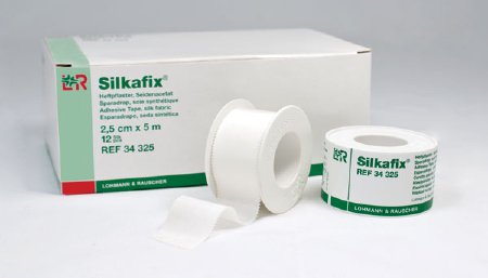 Silkafix - Medical Tape Skin Friendly Acetate 1 Inch X 5-2/5 Yard White NonSterile - 34325