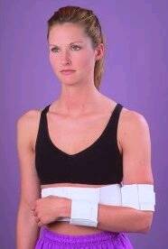 Alimed AliMed Shoulder Immobilizer Alimed Large Plastic / Vinyl Contact Closure Left or Right Arm - 510644