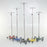 Mid Central Medical IV Stand 6-Hook 6 Legs, 3 Inch Scuff Resistant Casters, 22 Inch Stainless Steel Base, Rubber Bumpers - MCM279