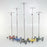 Mid Central Medical - IV Stand 6-Hook 6 Legs, 3 Inch Scuff Resistant Casters, 22 Inch Stainless Steel Base, Rubber Bumpers - MCM279-B