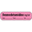 Precision Dynamics MedVision Pre-Printed Label Anesthesia Label Dexmedetomidine mg/mL/date/time/initials Fluorescent Pink 3/8 X 1-7/16 Inch - V02FP6494