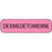 MedVision - Drug Label Anesthesia Label Dexmedetomidine Fluorescent Pink 3/8 X 1-7/16 Inch - MV02FP7893P