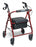 Graham-Field Lumex RJ4900 4 Wheel Rollator Red Lightweight Aluminum Frame - RJ4900R
