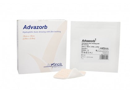 Dukal Advazorb Foam Dressing 6 X 6 Inch Square Without Border Sterile - CR4168