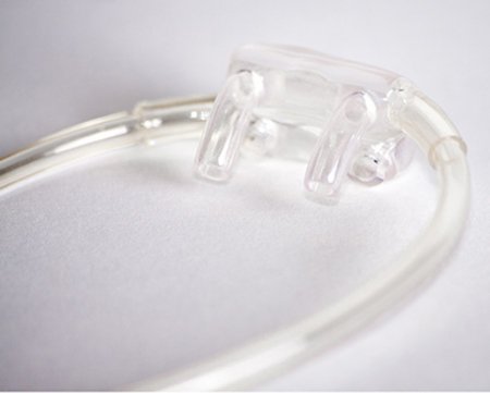 Tri-Anim Health Services ETCO2 Nasal Sampling Cannula with O2 ETCO2 Sampling / O2 Adult Straight Prong / Non-flared Tip - 301-P3600EA