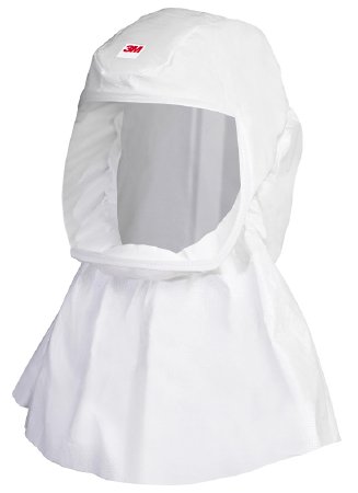3M Versaflo - Air Purifying Respirator Hood Integrated Head Suspension Pull On Closure Small / Medium White - S-433S-5