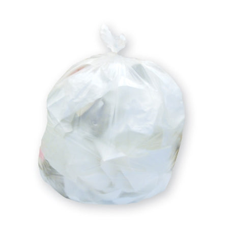 Heritage - Trash Bag 55 gal. Natural HDPE 17 Mic. 36 X 60 Inch Star Seal Bottom Flat Pack - Z7260XN