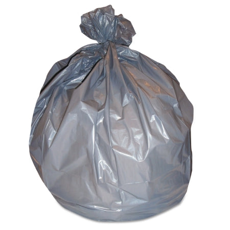 Right Sack System - Trash Bag 56 gal. Gray LLDPE 1.6 mil 44 X 55 Inch Gusset Seal Bottom Flat Pack - HERH56G