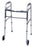 Carex - Folding Walker with Wheels Adjustable Height Aluminum Frame 300 lbs. Weight Capacity 30 to 37 Inch Height - FGA87100 0000