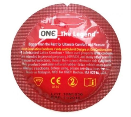 ONE - Condom Lubricated X-Large 1,000 per Case - 11400C