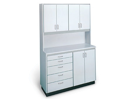 Hausmann Industries - Cabinet Unit Counter Top Nylon 5 Drawers 1 Adjustable Shelf - GLR-B4