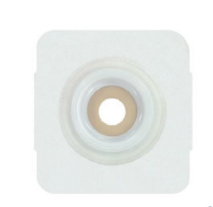 Genairex Securi-T Ostomy Barrier Pre-Cut, Extended Wear Tape Collar 2-1/4 Inch Flange Two-Piece Systems 1-1/8 Inch Stoma 5 X 5 Inch - 7829214