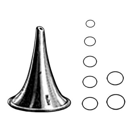Sklar - Ear Speculum Tip Set Oval Tip Size 1 to 7 Stainless Steel 1-1/2 Inch Reusable - 67-6042