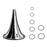 Sklar - Ear Speculum Tip Set Oval Tip Size 1 to 7 Stainless Steel 1-1/2 Inch Reusable - 67-6042