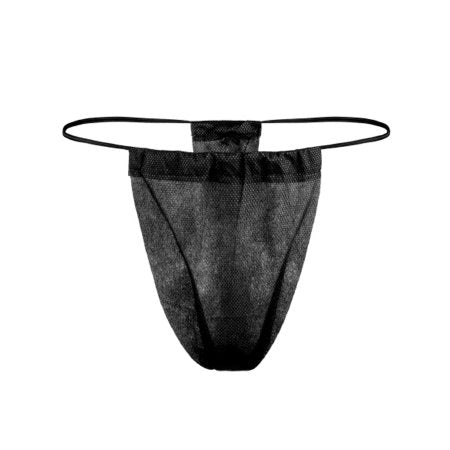 Reflections - Thong Panty Black Disposable - 900502-1